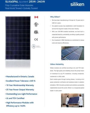 slk60p6l Solar Panel